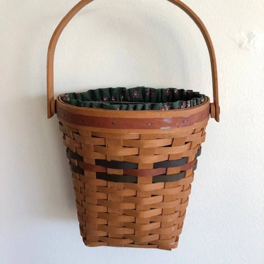 LONGABERGER Shades of Autumn Harvest Basket, Liner & Protector